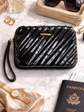 Marcy McKenna Hamptons Black Travel Jewelry Organizer Case NWOT